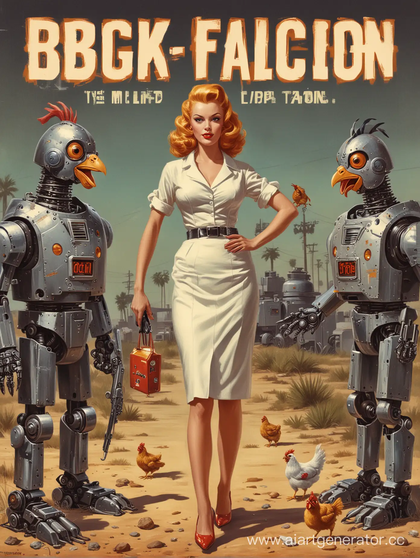 Retro-Pulp-Fiction-Book-Cover-Big-Sales-Robot-featuring-1950s-Robot-Chickens