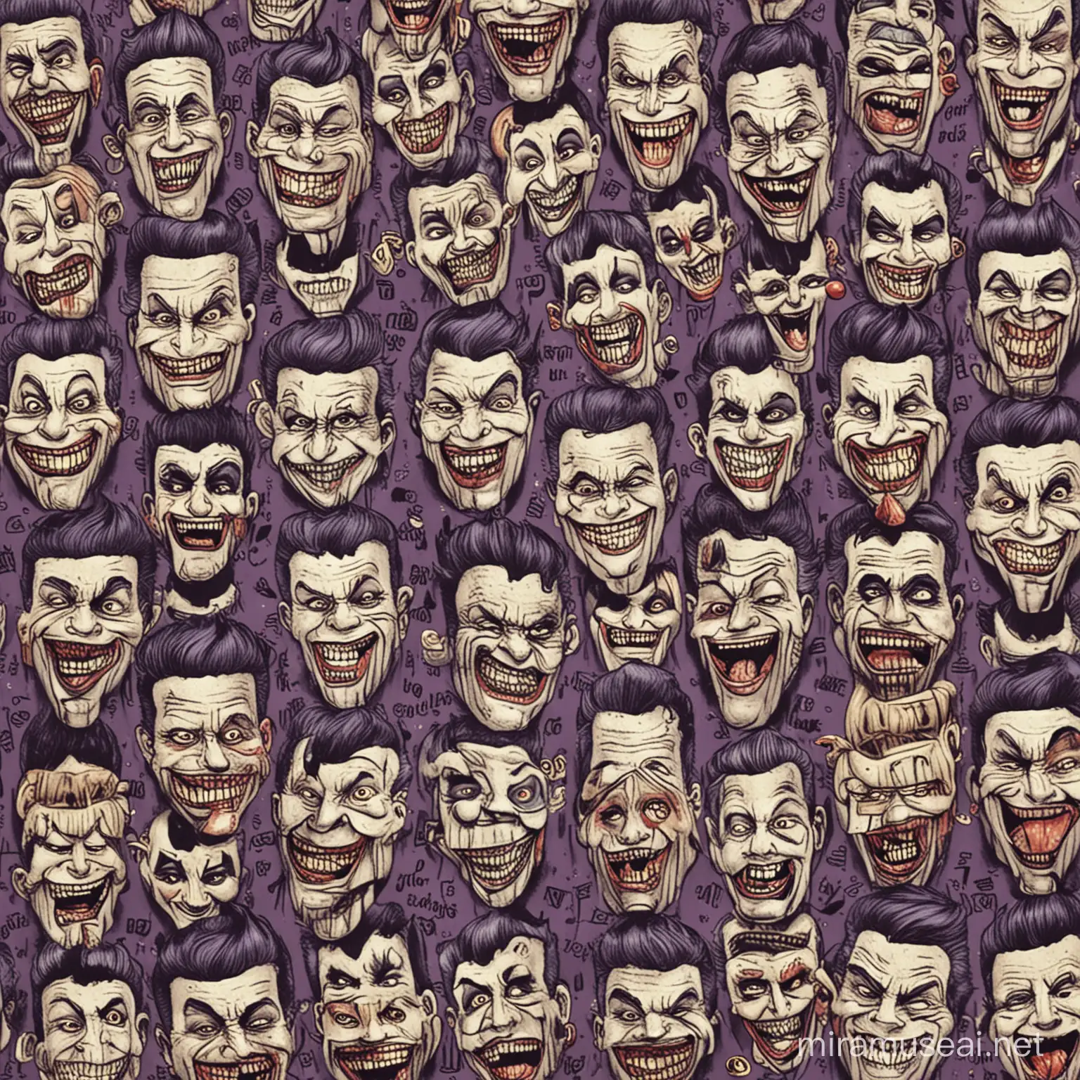 Colorful Infinite Jokers Wrapping Paper for Playful Occasions