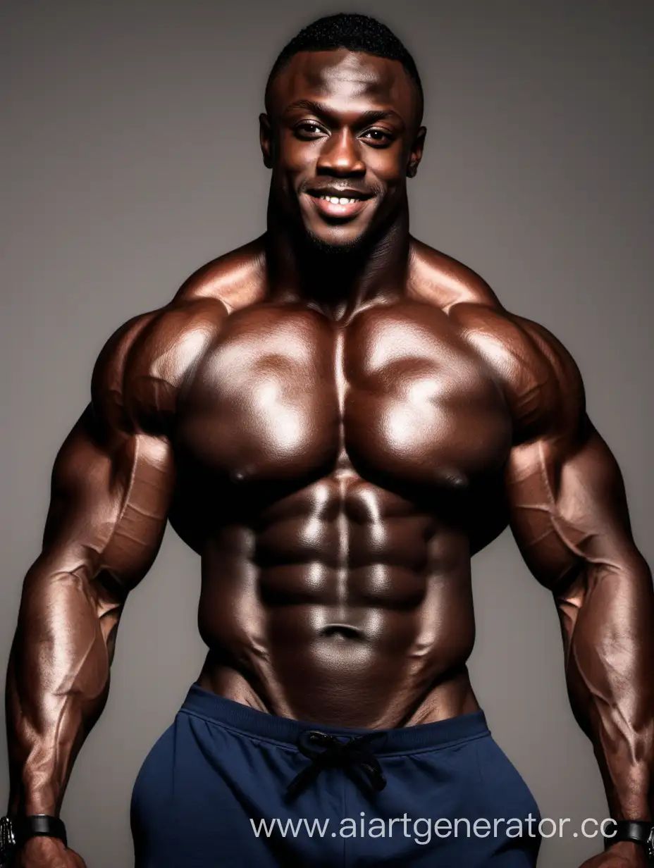 DarkSkinned-Bodybuilder-Hunk-30YearOld-Male-Fitness-Model-Flexing-Muscles