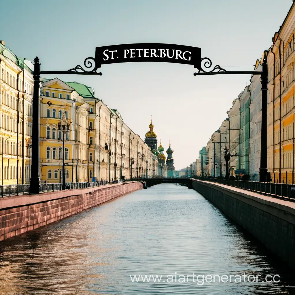 изображение Санкт Петербурга с написью