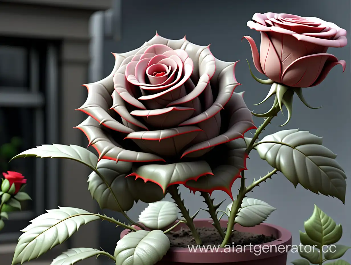 Rose plant Godzilla