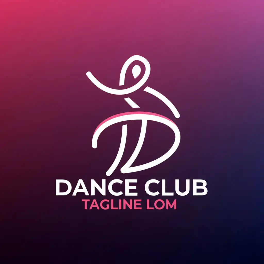 a logo design,with the text "Dance Club", main symbol:Excellent Dancing,Moderate,be used in Entertainment industry,clear background