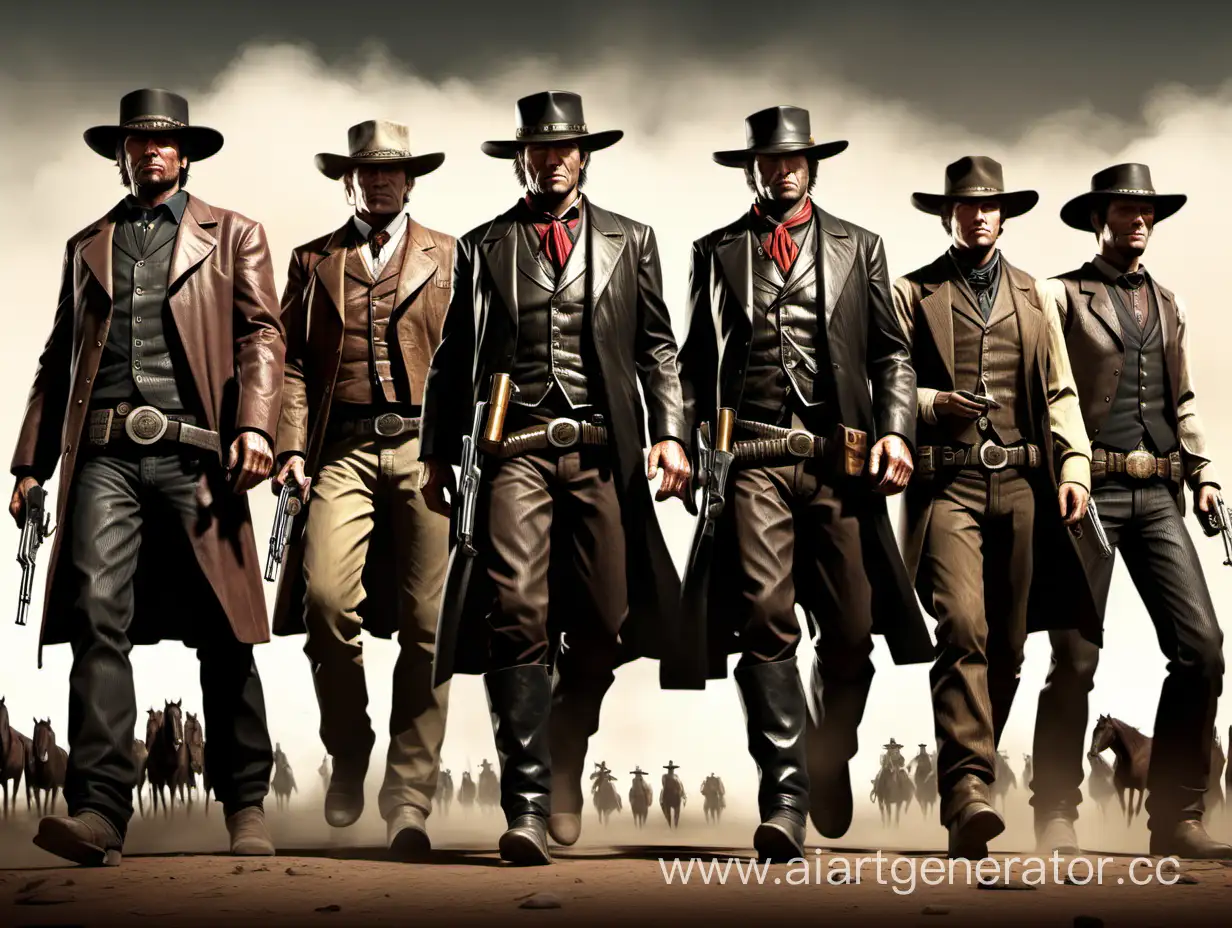 Notorious-Wild-West-Gang-Poses-with-Clint-Eastwood-and-Sheriff