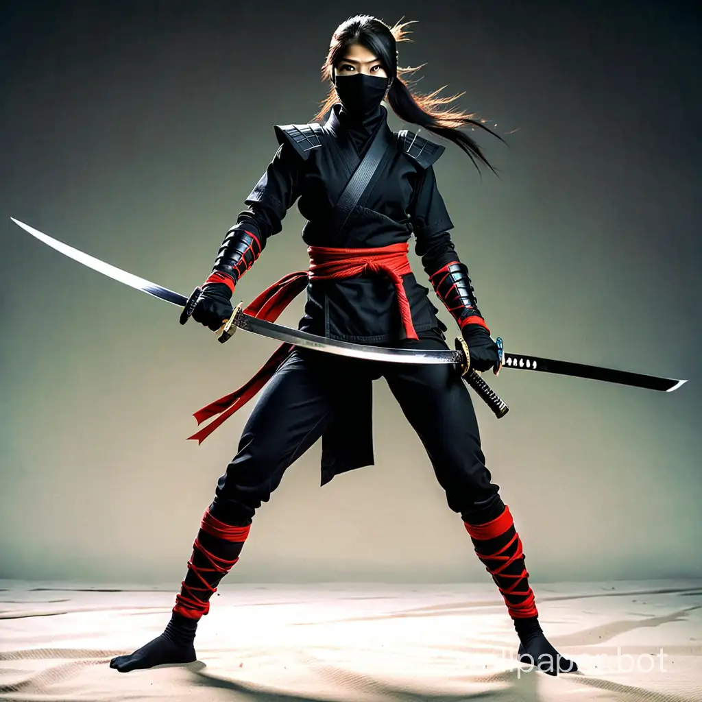tall long legged female ninja