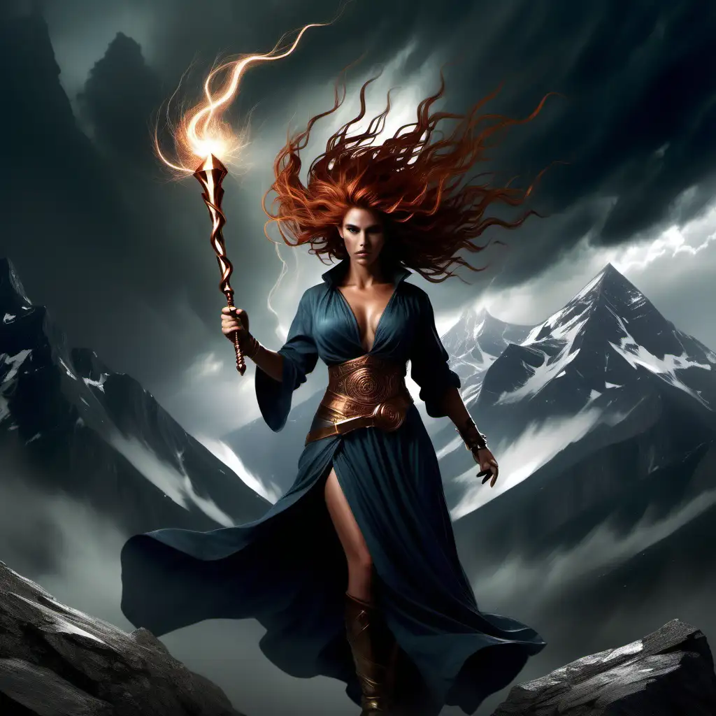 Mighty-Mountain-Queen-with-Copper-Scepter-Amidst-Stormy-Atmosphere