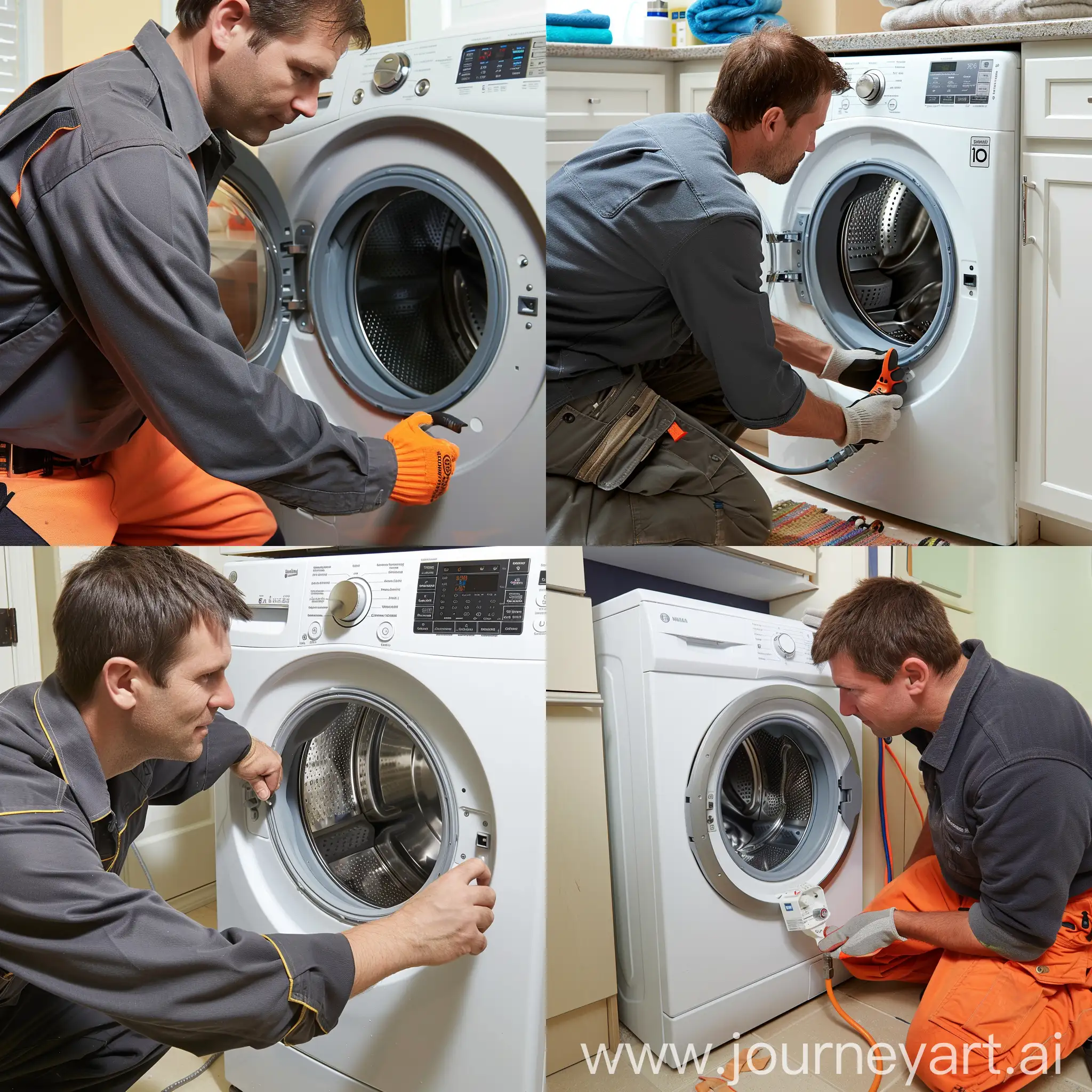 make a plumber how prepair a washing machine