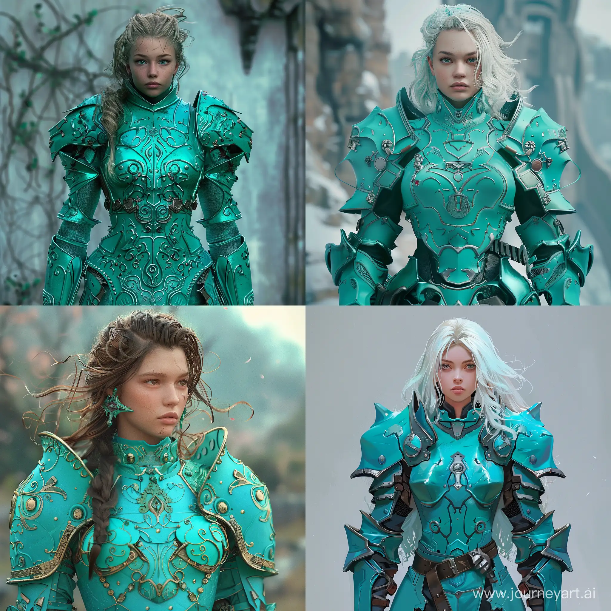 Turquoise-Armorclad-Warrior-Girl-Fantasy-Art