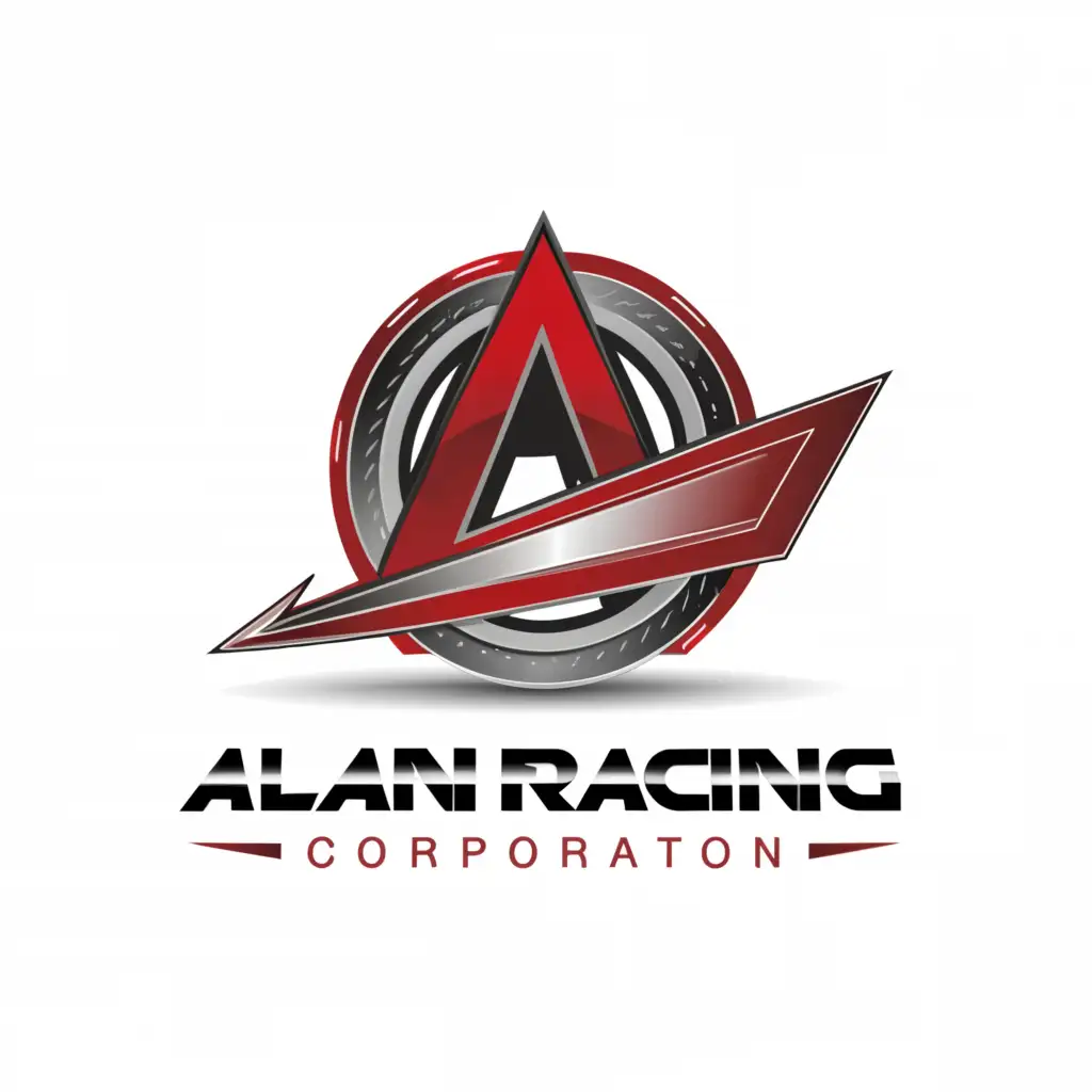 LOGO-Design-For-Alan-Racing-Corporation-Bold-Red-A-Encircled-by-an-Arrow-for-Automotive-Excellence
