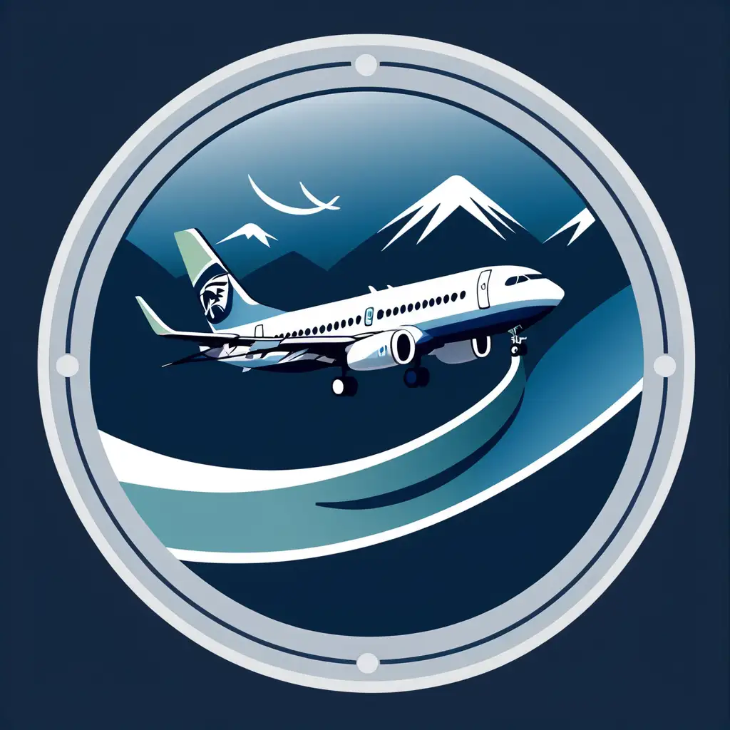 alaska airlines uçak radarı uygulaması  için ikon tasarla. alaska airlines airlines logo renklerini kullanın. çerçeve kullanma. tam ekran olacak.