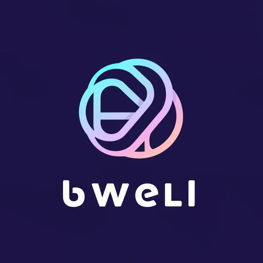 a logo design,with the text "Bwell", main symbol:BW,Moderate,be used in Technology industry,clear background