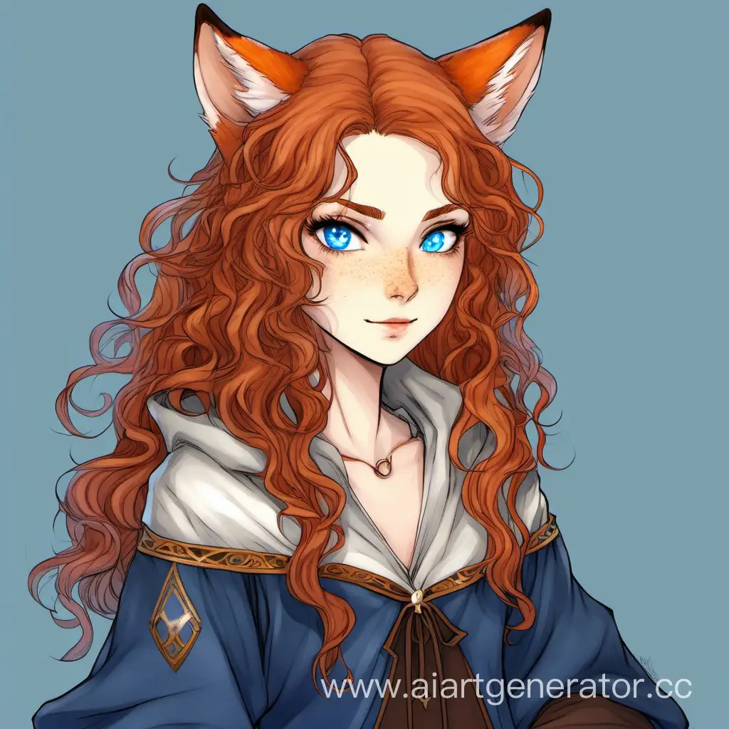 CurlyHaired-Sorceress-Fox-Girl-with-Freckles-and-Blue-Eyes