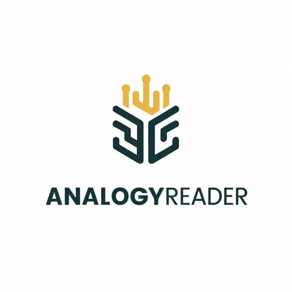 a logo design,with the text "Analogy Reader", main symbol:book,Moderate,be used in Technology industry,clear background