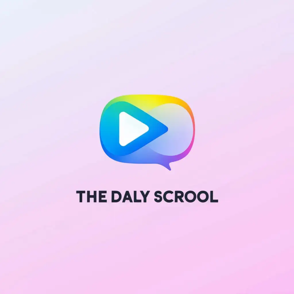 a logo design,with the text "The Daily Scroll", main symbol:Fun,Moderate,clear background