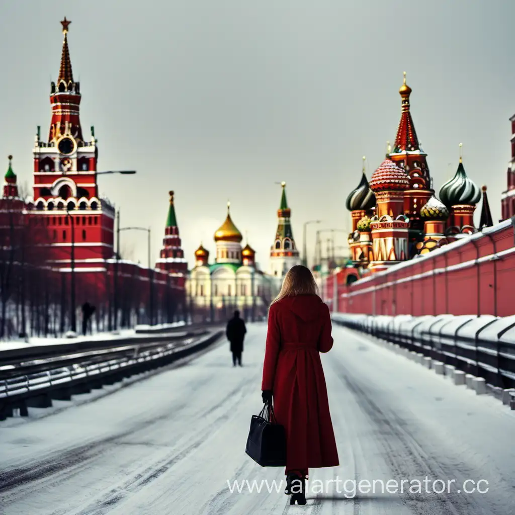 Москва в образе женщины