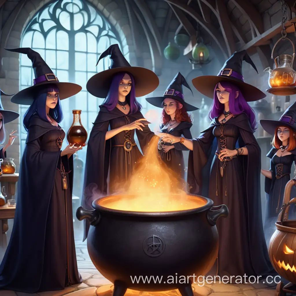Supreme-Witch-Leading-Witches-and-Warlocks-in-Potion-Brewing-Ritual