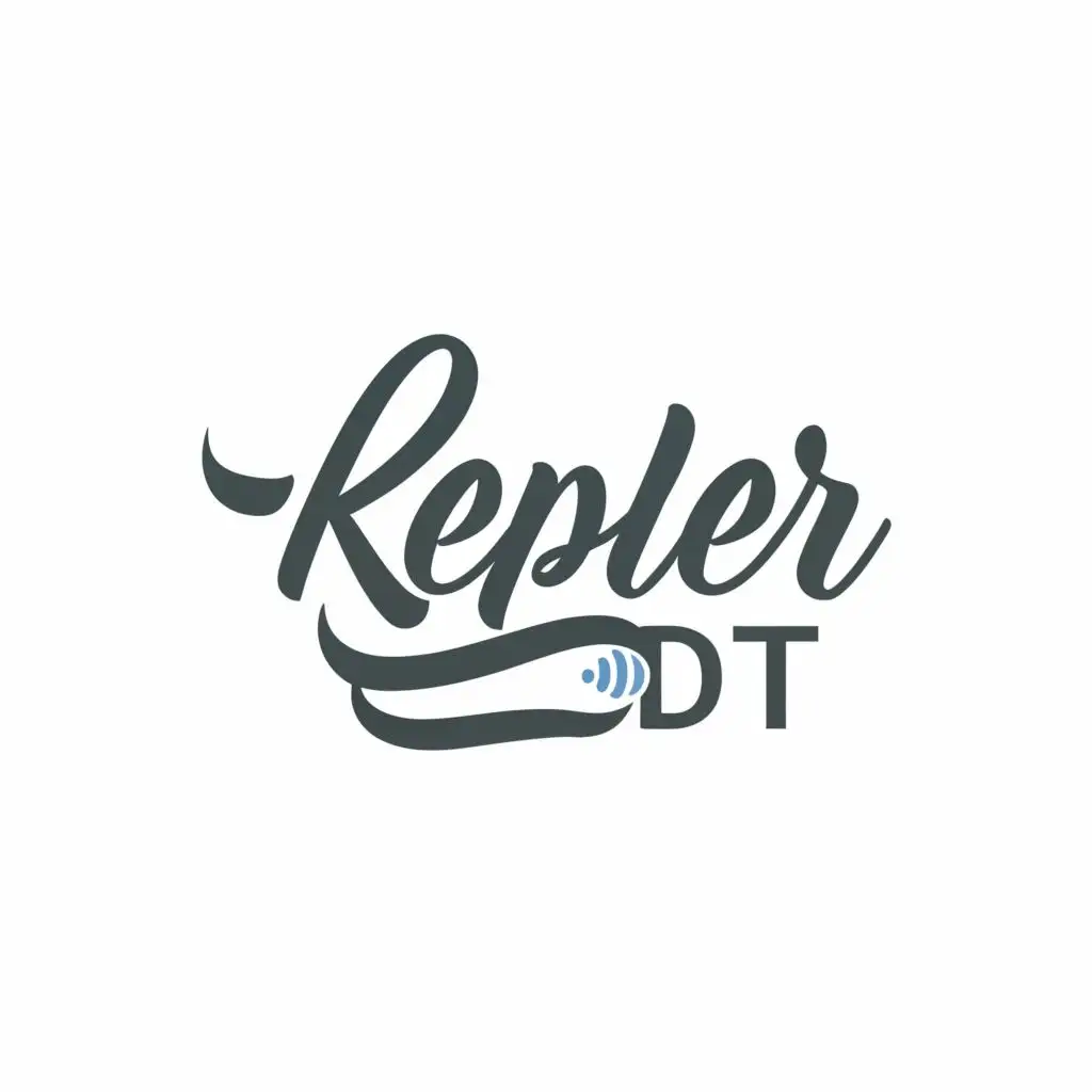 logo, Kepler_DT, with the text "Kepler_DT", typography, be used in Internet industry