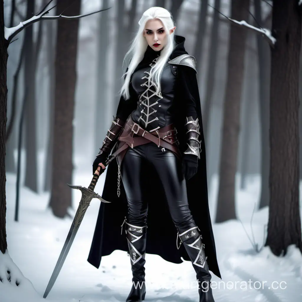 SnowWhite-Haired-Dark-Elven-Girl-Wielding-a-BladeWhip-with-Blood-Magic