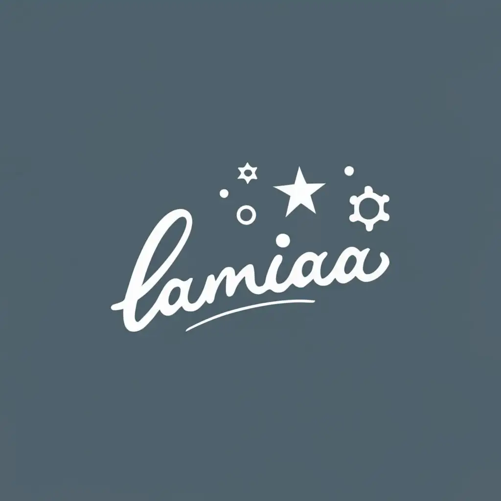 logo, computer, with the text "lamiaa", typography