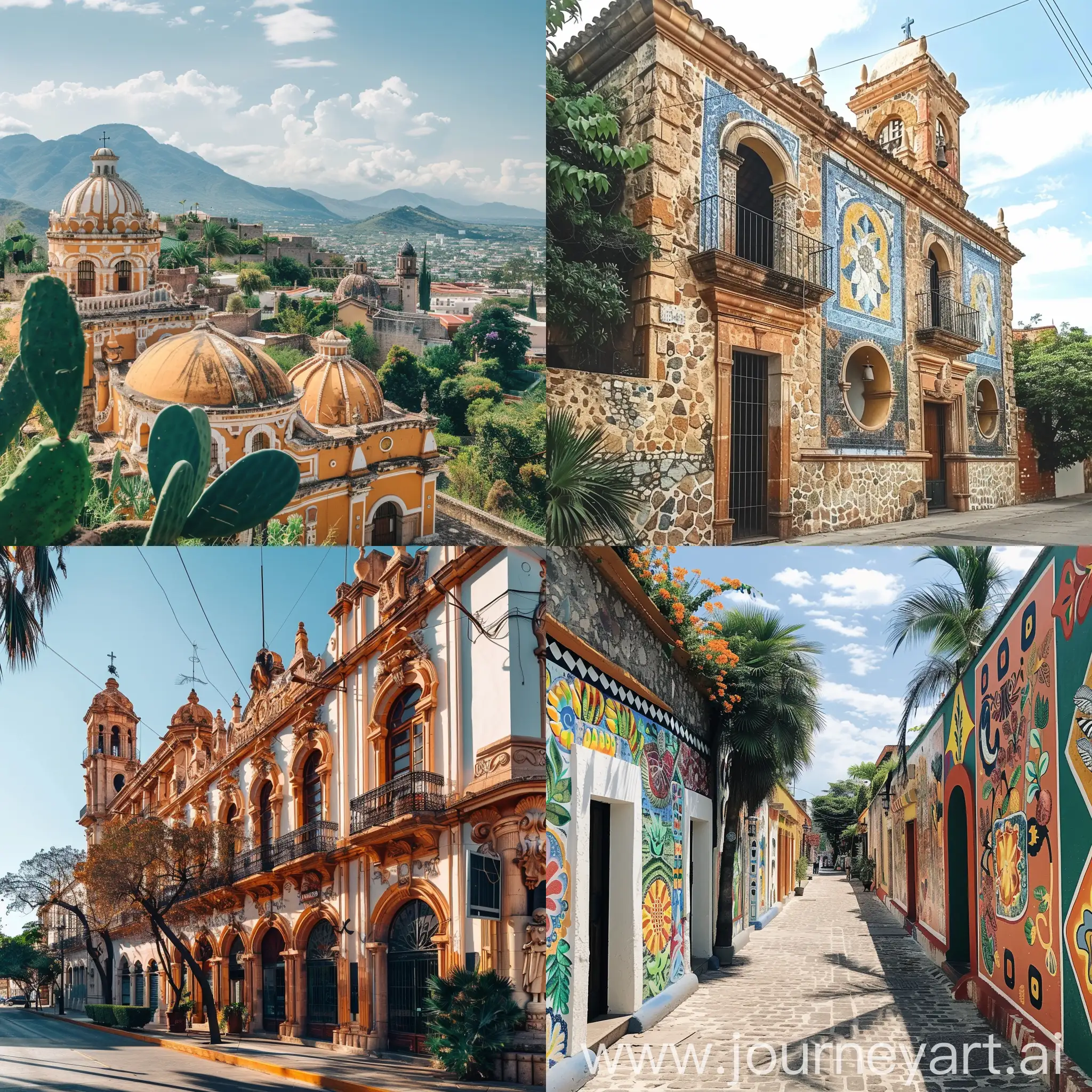 Vibrant-Jalisco-Street-Scene-Colorful-Architecture-and-Lively-Atmosphere