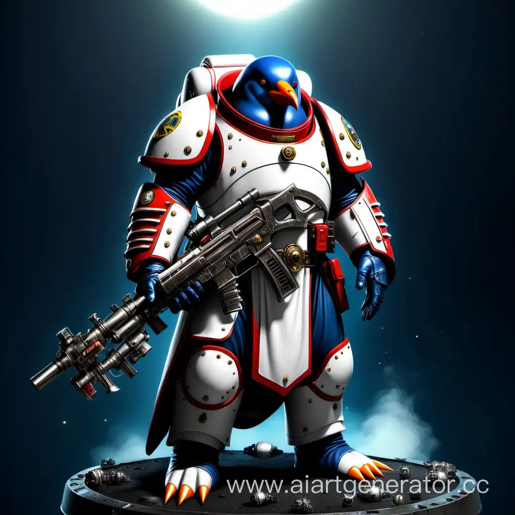 Penguin Cook is a space marine