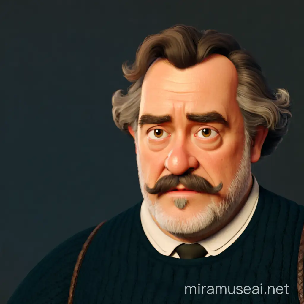 17th Century European Music Studio in Pixarstyle 3D Animation