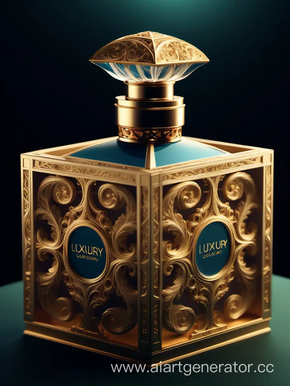 Elegant-Perfume-Box-Unveiling-in-Cinematic-Artwork