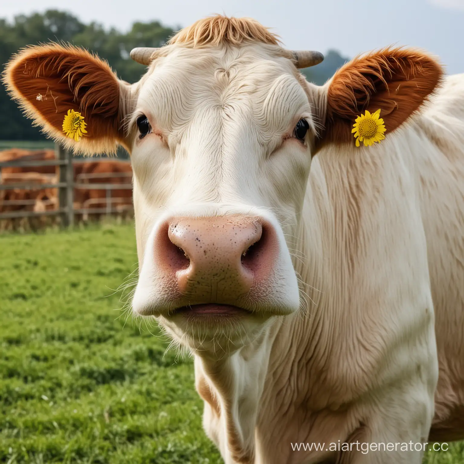 Joyful-Healthy-Cow-Grazing-in-Green-Pasture