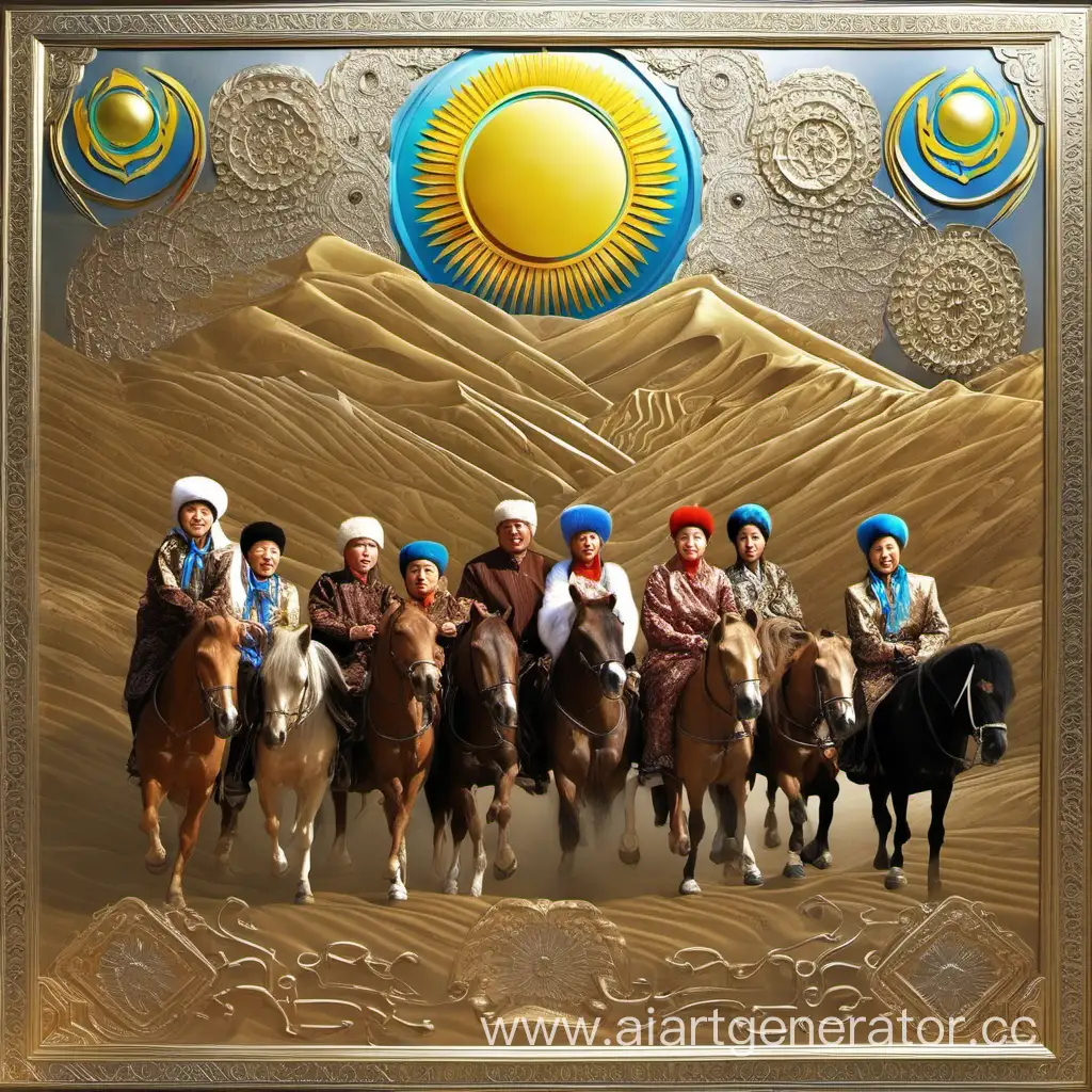 The friendship of people in Kazakhstan