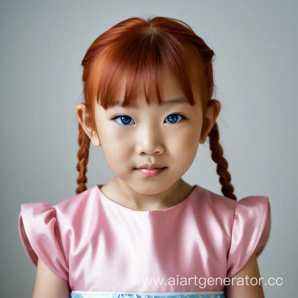 Adorable-6YearOld-Asian-Girl-in-Stunning-Pink-Dress-Portrait