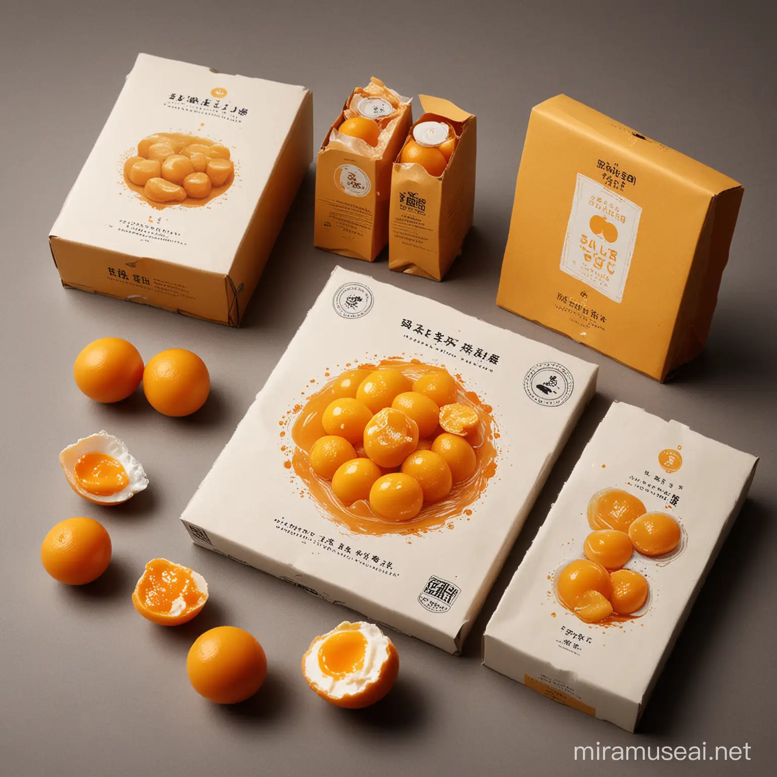 Intriguing Salted Egg Yolk Graphic Design Packaging Concept