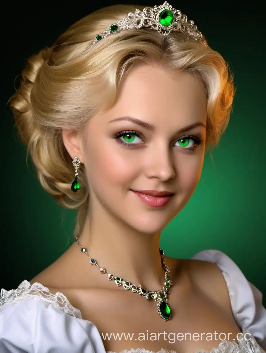 Elegant-Portrait-of-Margareta-Nikolaevna-a-Graceful-Woman-with-Blonde-Hair-and-Green-Eyes