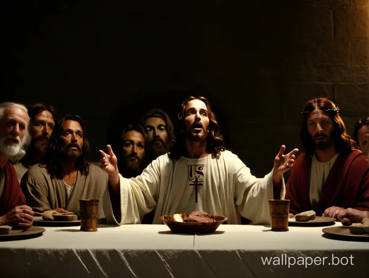 Jesus at the last supper