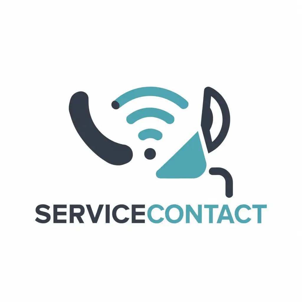 a logo design,with the text "service contact", main symbol:contact,Moderate,clear background