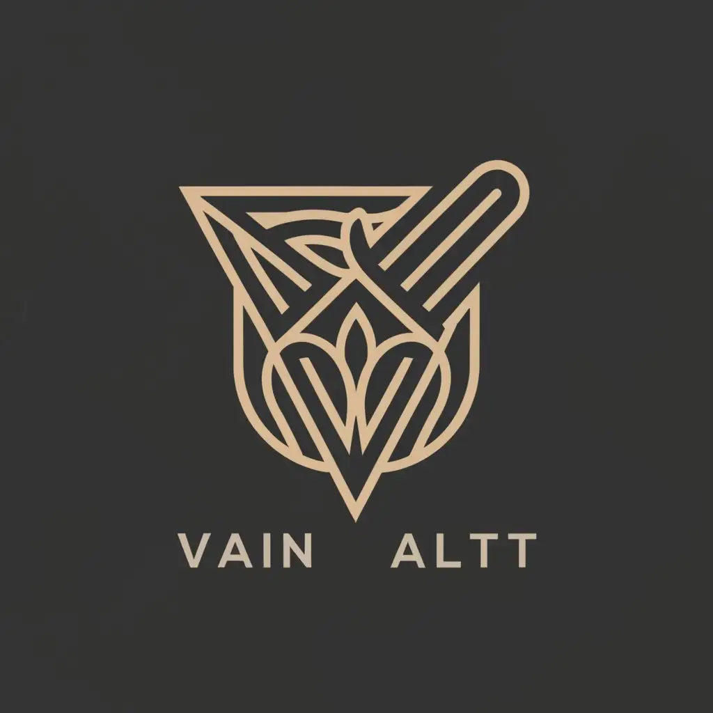 a logo design,with the text "vain alt", main symbol:men's fashion,complex,clear background