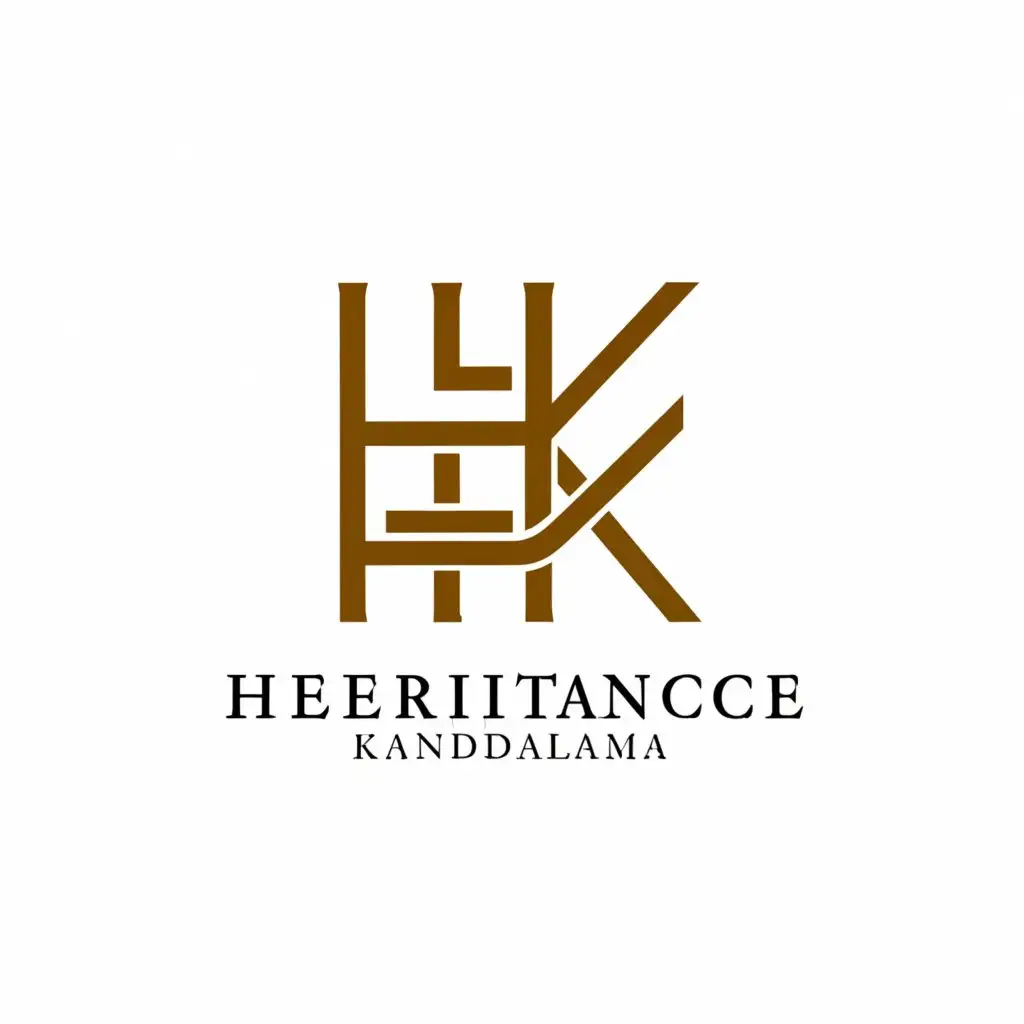 a logo design,with the text "Heritance Kandalama", main symbol:HK,Moderate,be used in Restaurant industry,clear background