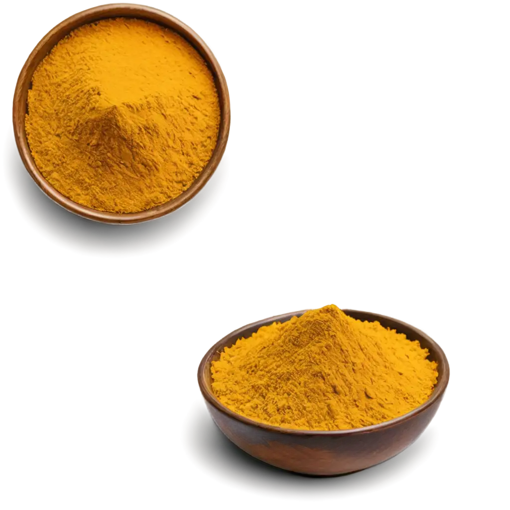 Turmeric, curcumin in a beautiful deep bowl