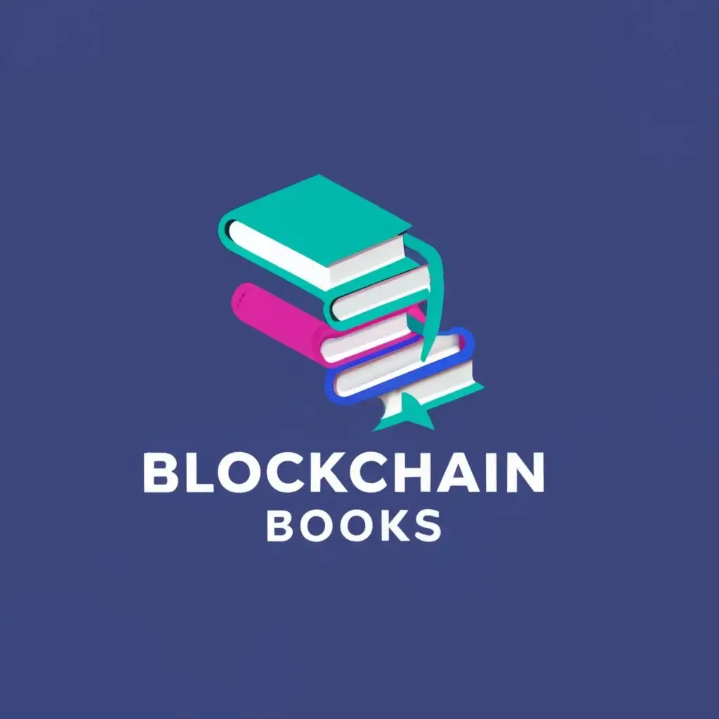 logo, Book, with the text "Blockchain Books", typography, be used in Technology industry