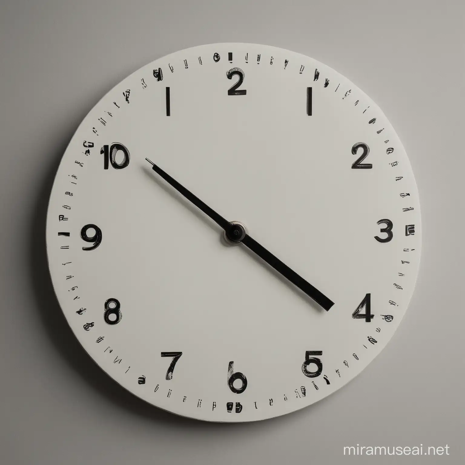 orologio da parete con una faccia ogni numero dell'ora