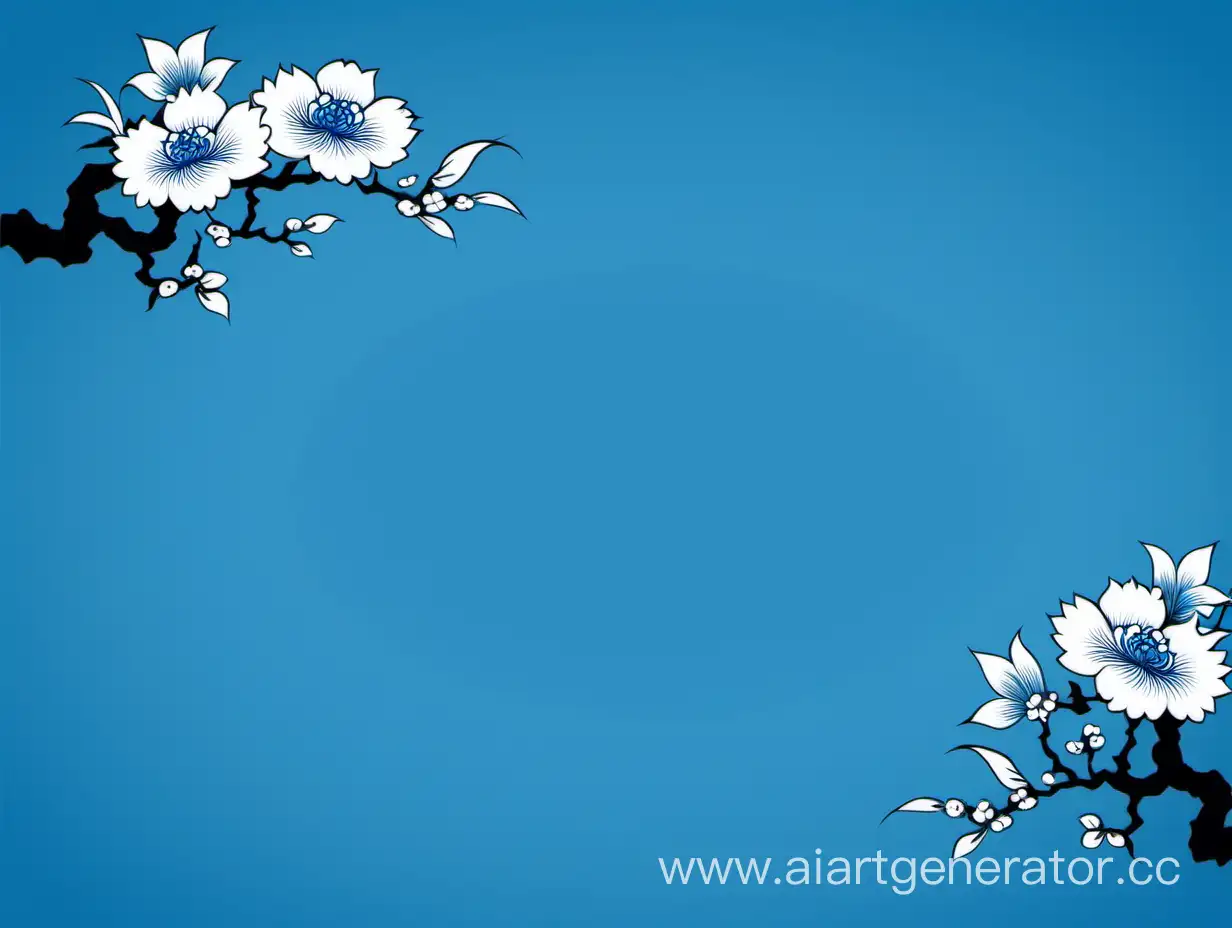 Blue Chinese simple background