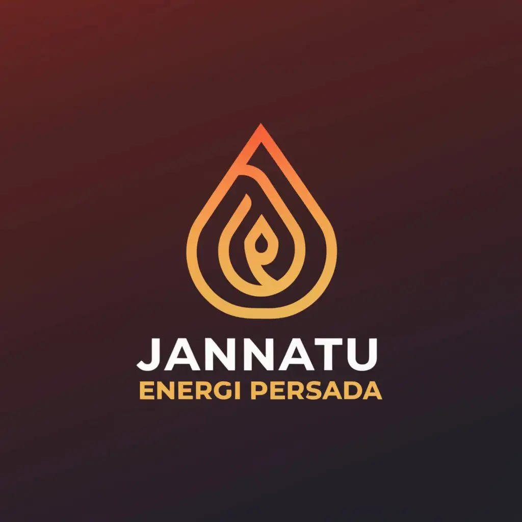 a logo design,with the text "JANNATU ENERGI PERSADA", main symbol:Gas,Moderate,clear background