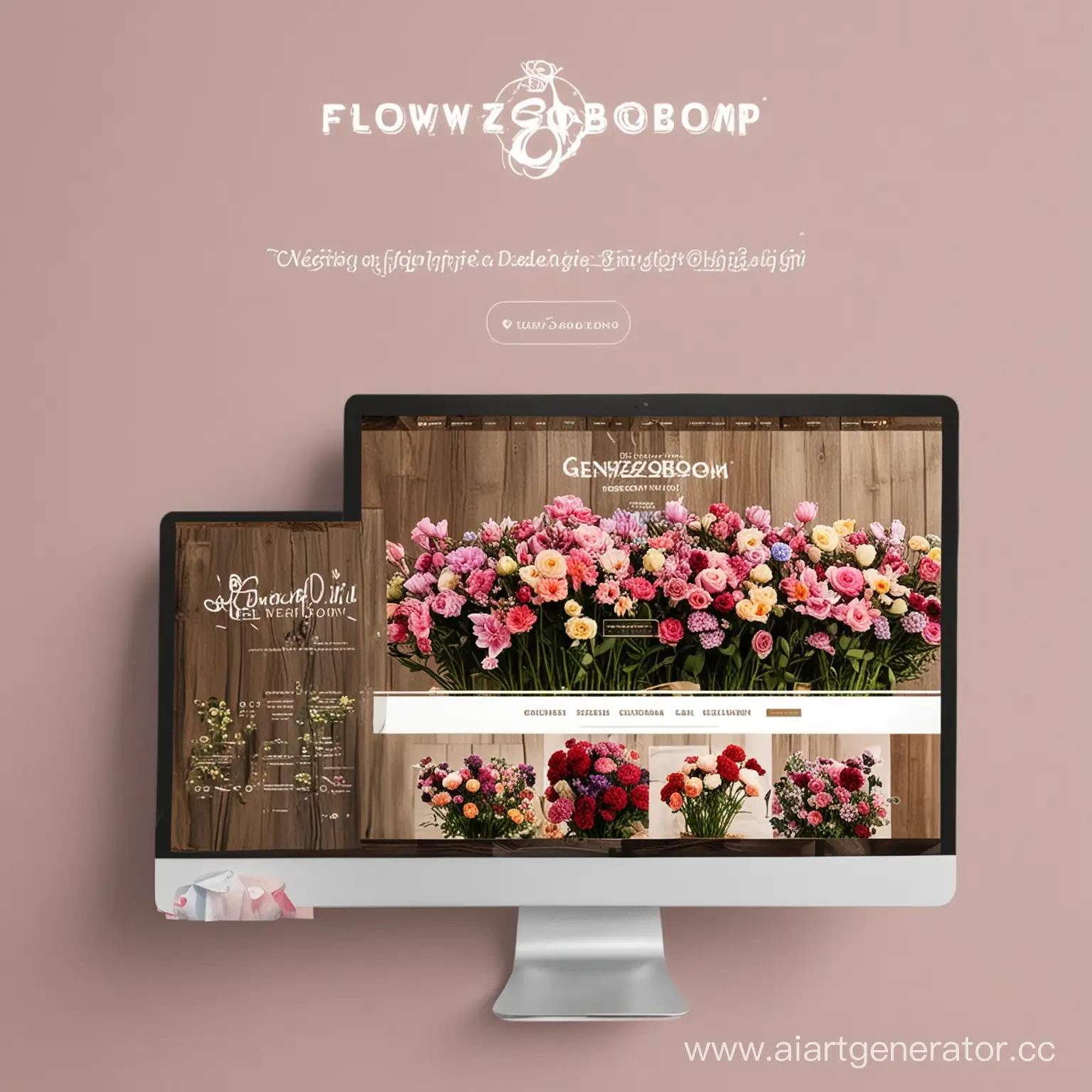 сайт по цветочному магазину 
GENZOBOOM