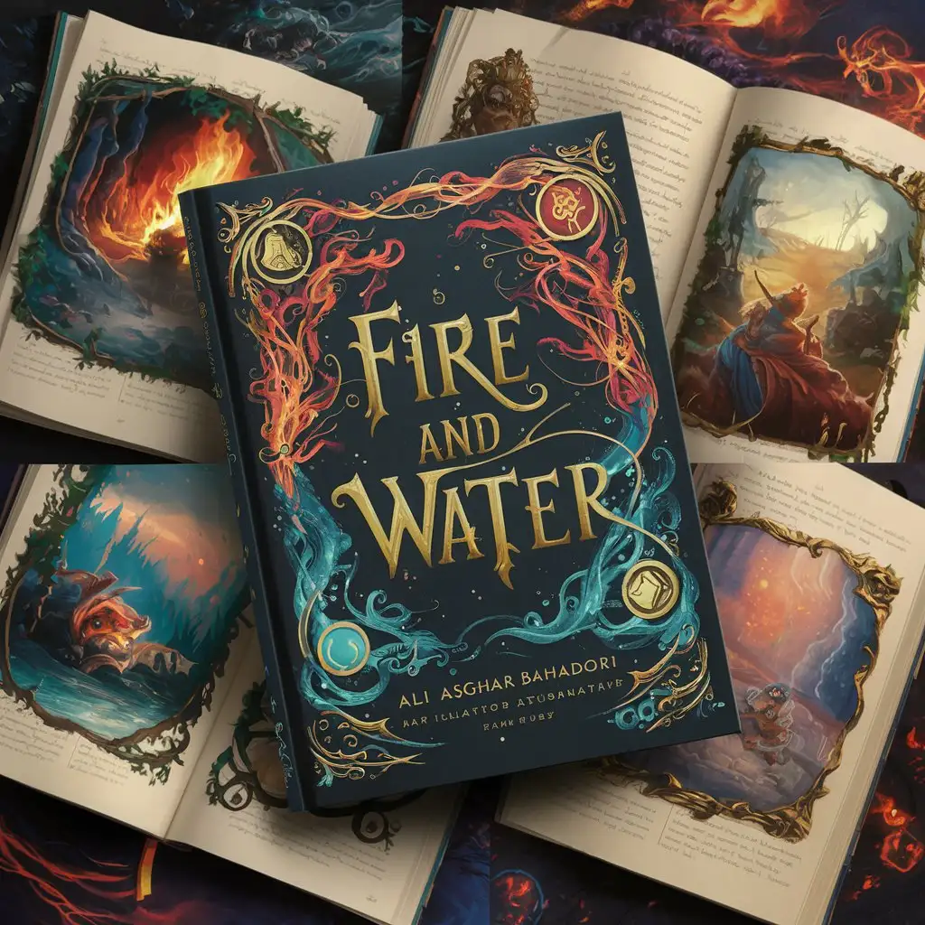 A script called Fire and Water written by Ali Asghar Bahadori . Create a magical and attractive script in a fictional style