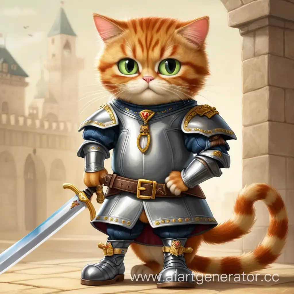 puss in boots with a sword