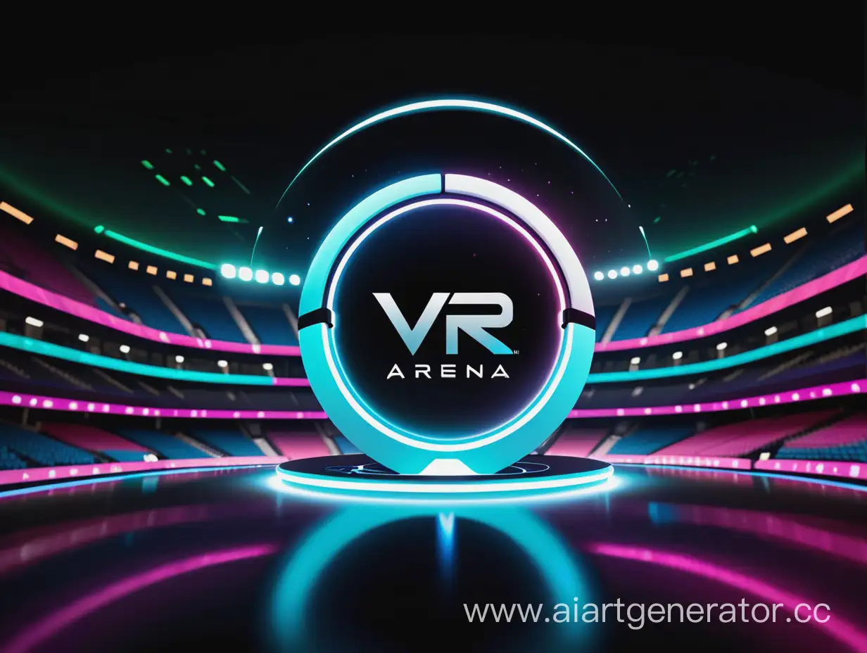 Futuristic-Virtual-Reality-Arena-Logo-Wallpaper