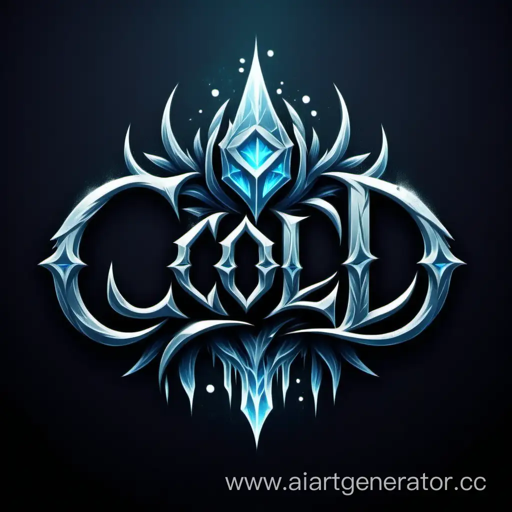 Логотип для  фэнтези игры с названием Cold