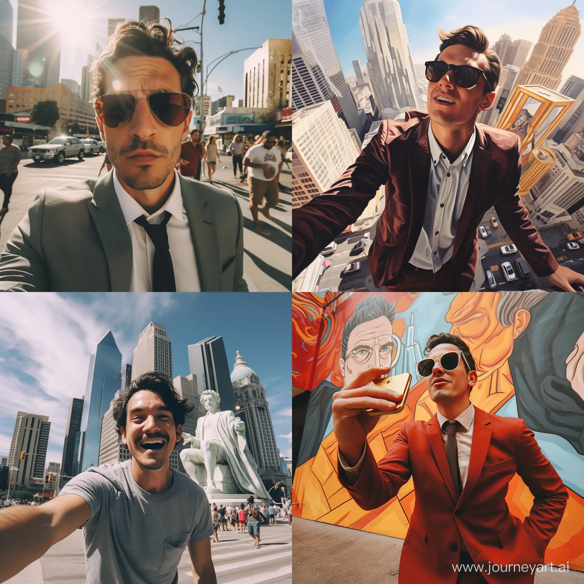 Los-Angeles-Selfie-Man-in-11-Aspect-Ratio-Urban-Portrait-Photography