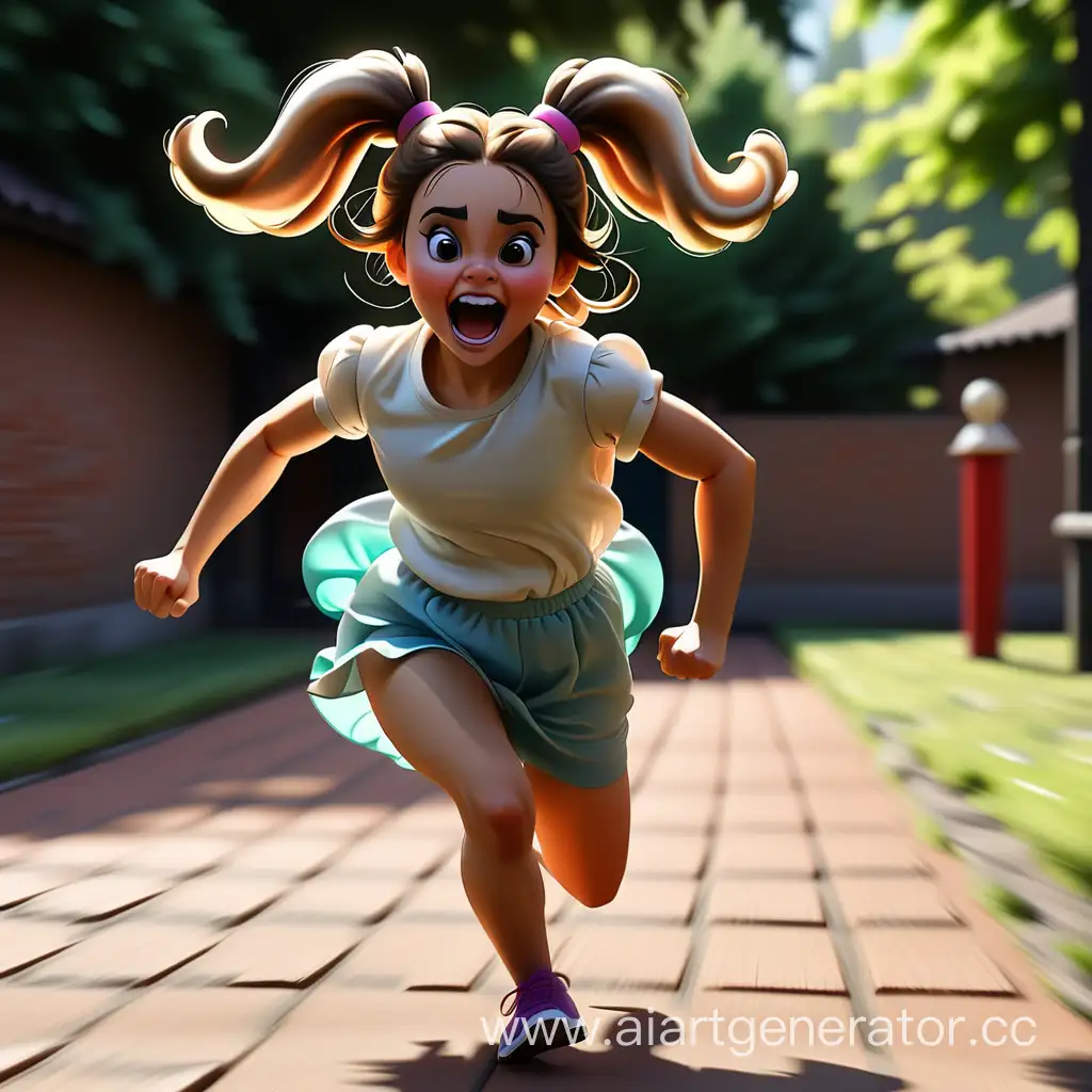 Energetic-Girl-Running-with-Vibrant-Hair-in-Motion