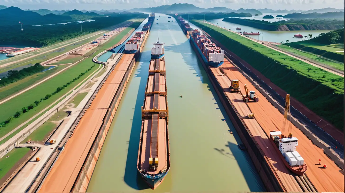 construction Panama Canal 