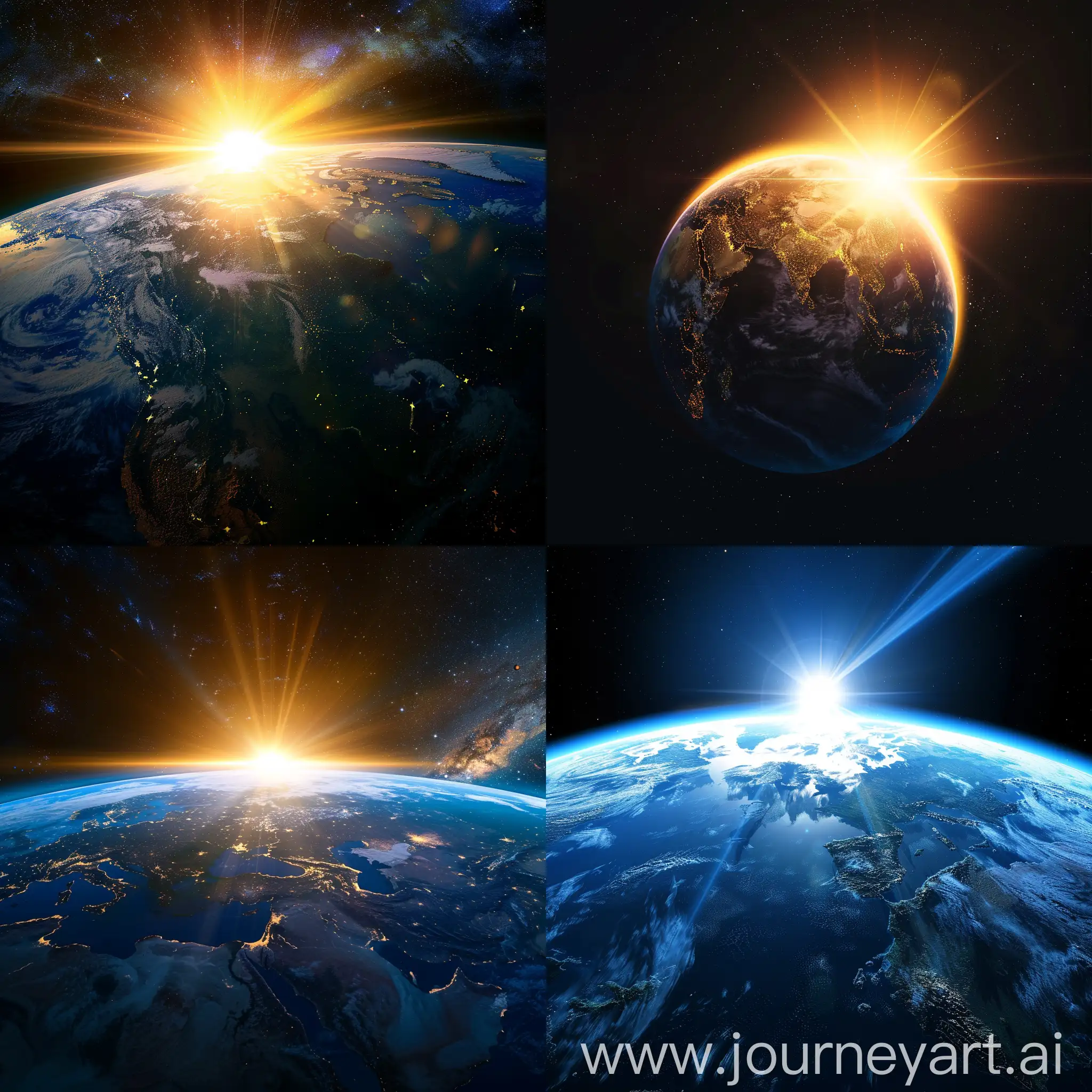 Vibrant-Digital-Sunlight-Illuminating-Our-Planet