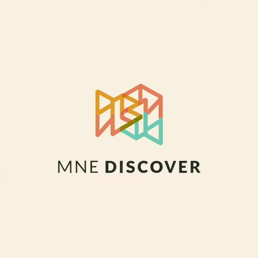 a logo design,with the text "MNE Discover", main symbol:Map,Moderate,be used in Travel industry,clear background